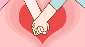 Gif animé coeur mains